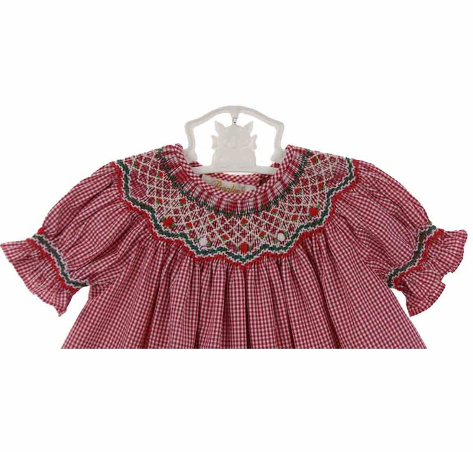 strapless open back dress Red Gingham Baseball Smocked Bishop Dress – Doodlebug's & Grow Children's  Boutique
