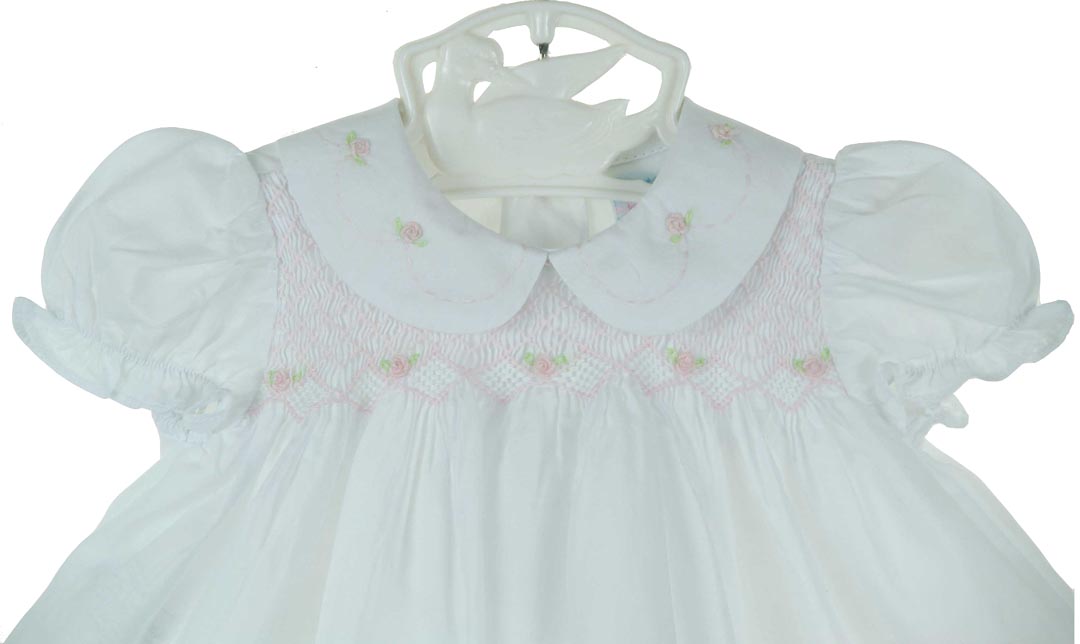 Rosalina baby dress,vintage style baby dress,newborn baby dress,smocked