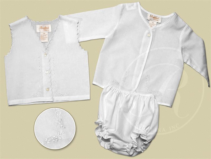 Sally Floral Embroidered Diaper Set main image 1