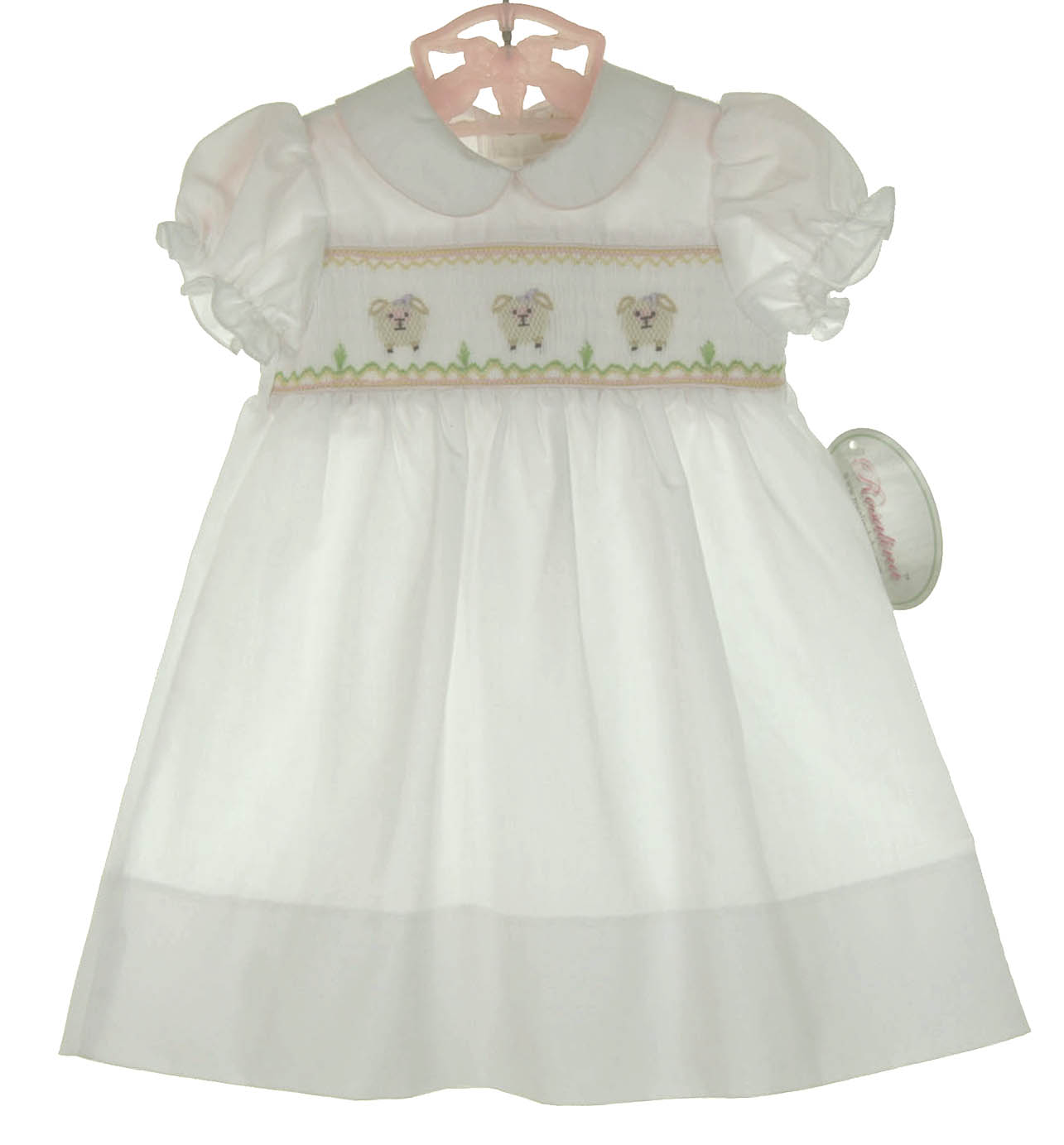 Rosalina baby gown,Easter baby gown,Easter newborn baby gown,Easter gown for newborn,Easter lamb