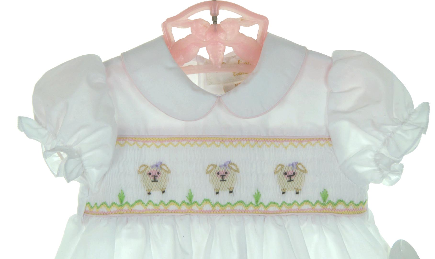 Rosalina baby gown,Easter baby gown,Easter newborn baby gown,Easter gown for newborn,Easter lamb