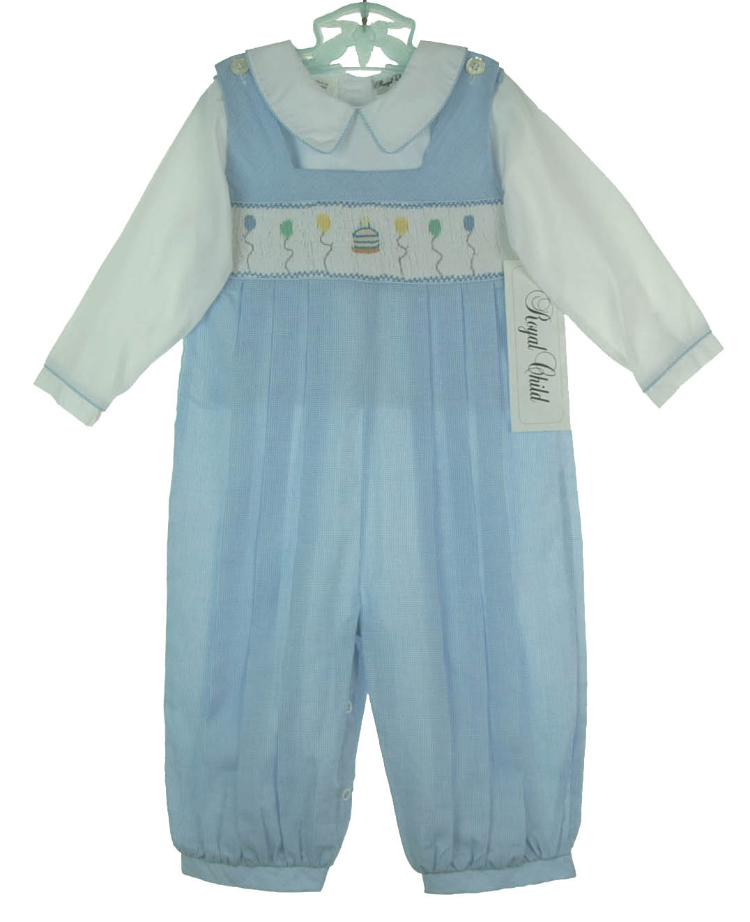 Vive La Fete Birthday Smocked Corduroy Short Sleeve Boys Set