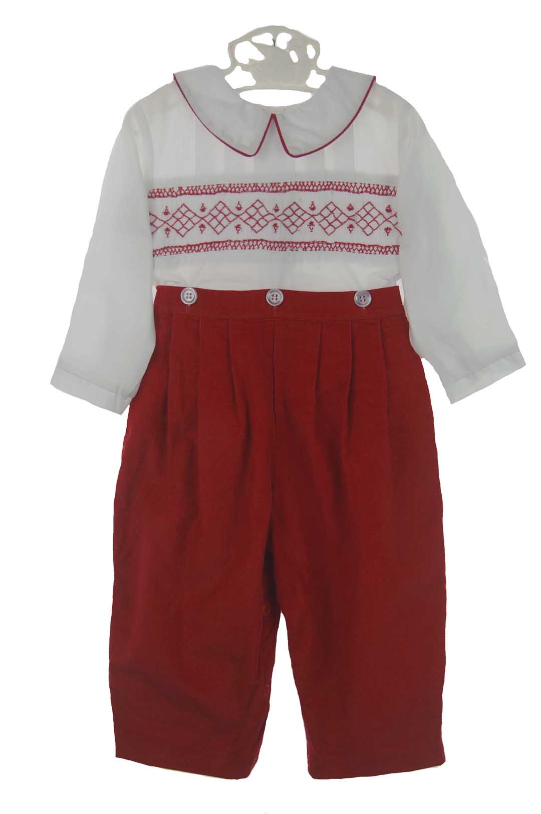 Royal Child red corduroy pants set,red corduroy pants outfit,baby boys