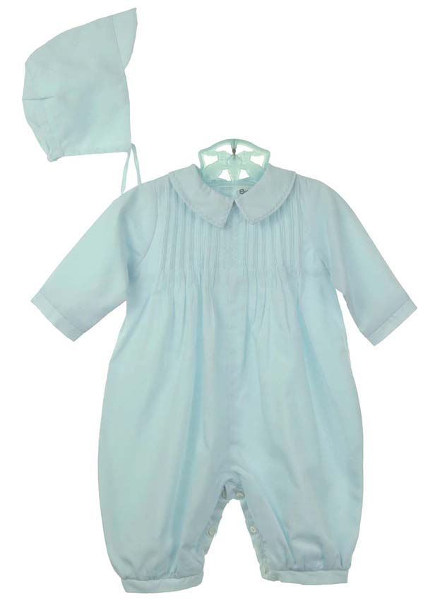Sarah Louise blue baby romper,Sarah Louise blue baby boy outfit,Sarah