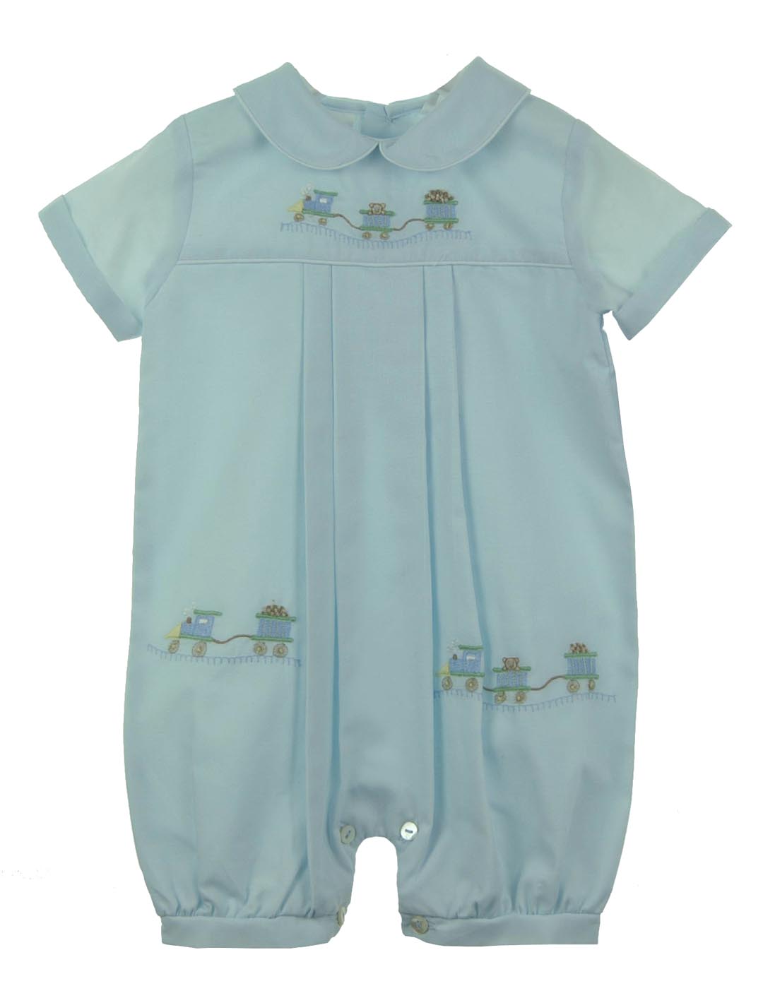 Newborn Boy Stylish Blended Romper In Sky Blue Color With Cap