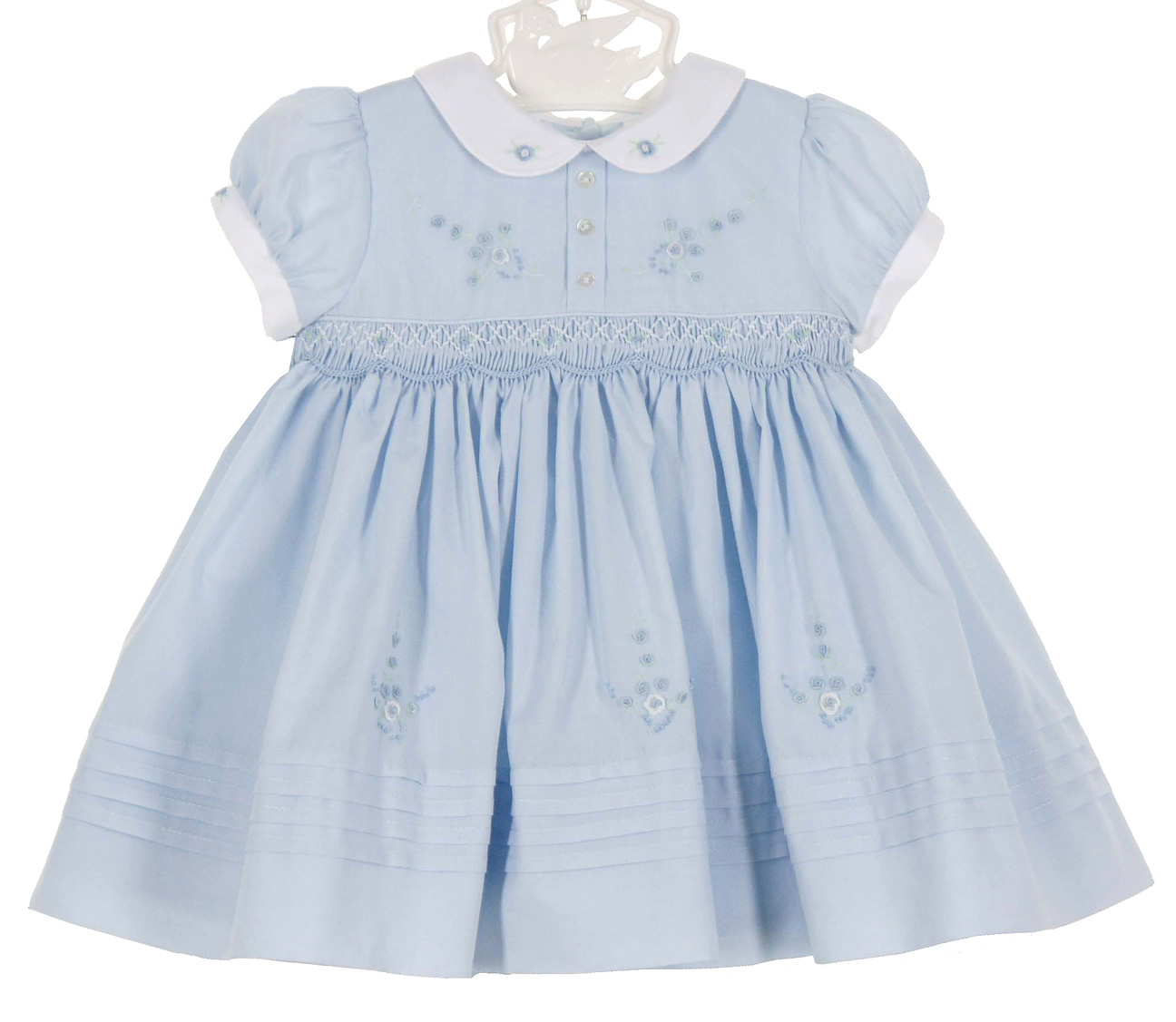 SARAH LOUISE  - Smock Dress - Blue main image 0