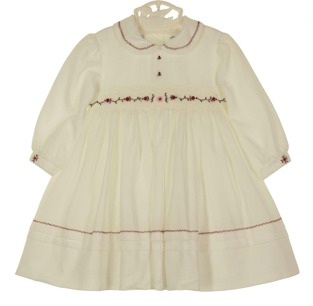 SARAH LOUISE -  Embroidered Sleeveless Bloomer Set & Hat - Pink main image 1