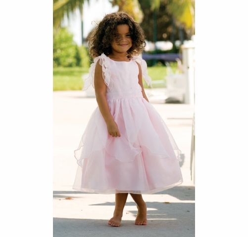 sarah louise pink dress Sarah Louise Girls Floral Smocked Dress in Pink 7 Yrs