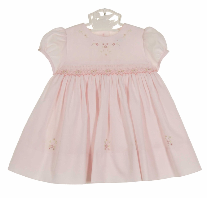 sachin and babi light blue dress Ivory Embroidered Floral Dress w/ Pearl Waistband & Scallop Hem - Size: 2 main image 0