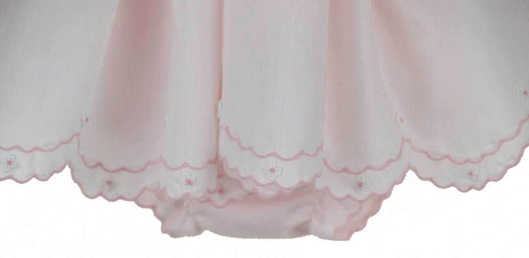 Sarah Louise Pink Smocked Dress with Diaper Cover