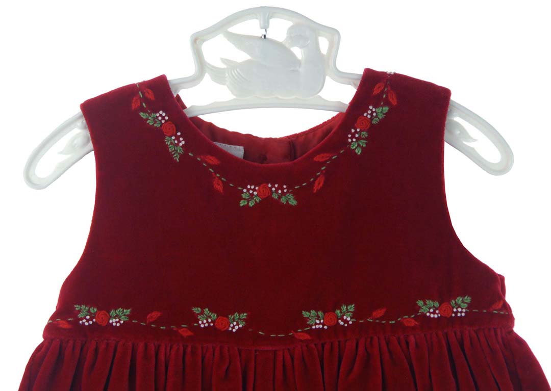 Sarah Louise red velvet romper,red velvet baby girl romper,red velvet