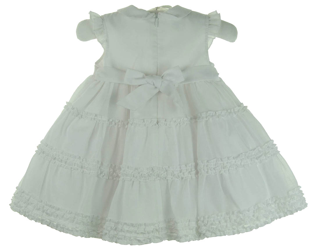 Sarah Louise white baby dress,Sarah Louise white toddler dress,baby