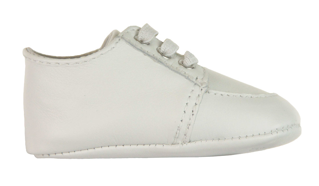 Sarah Louise leather shoes,white leather baby shoes,baby boys white