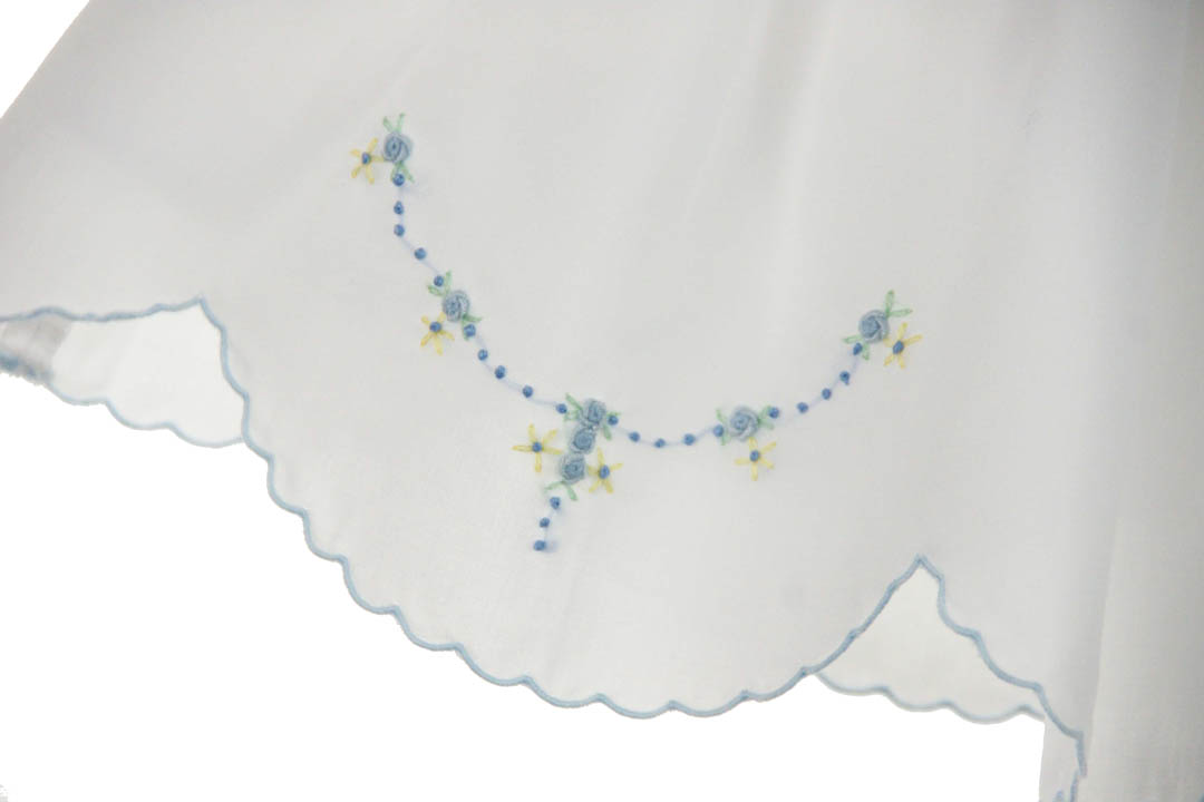 Sarah Louise baby dress,blue and white baby dress,smocked baby dress