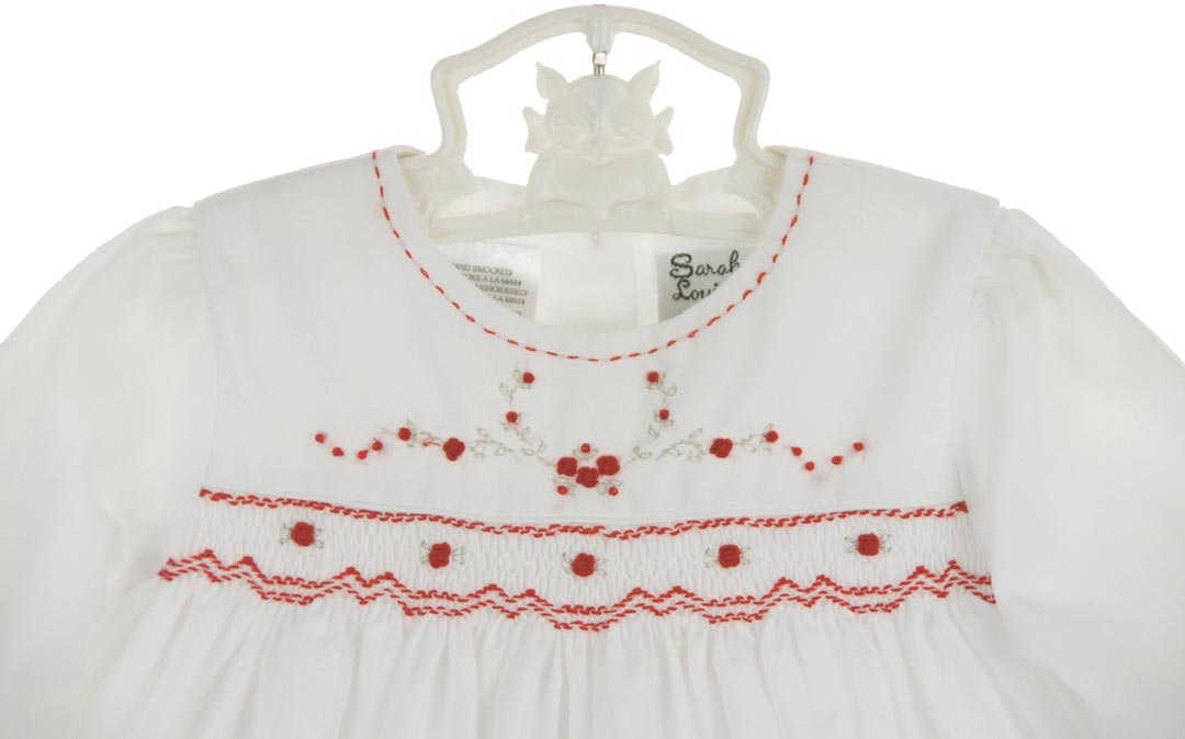 SARAH LOUISE RED SMOCKED DRESS WINTER main image 1