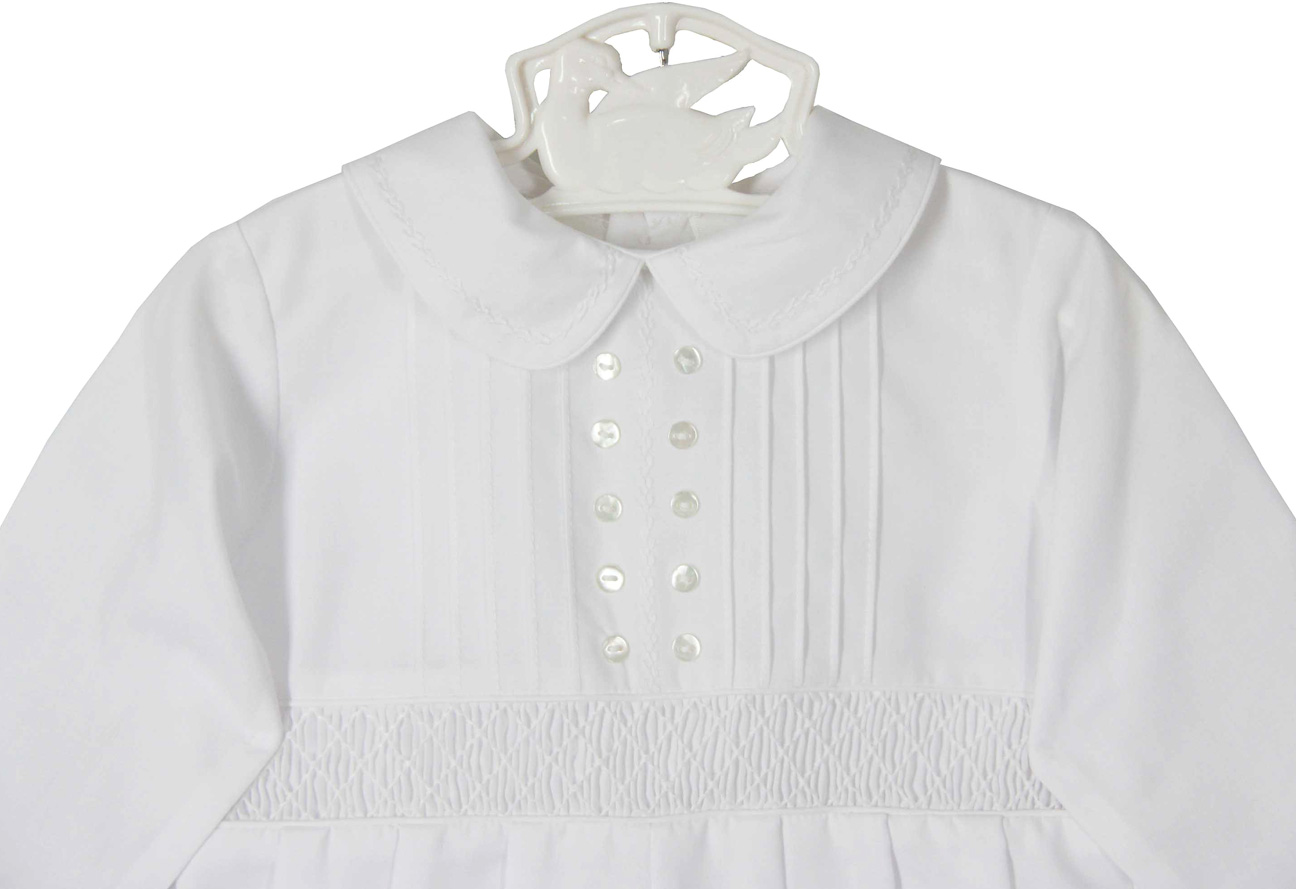 Sarah Louise Gray Checked Smocked Romper main image 0