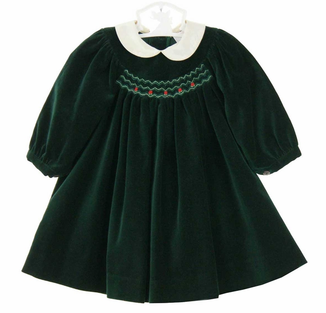 Sophie Dess green velvet smocked dress with ivory silk collar,green velvet  smocked baby dress,green velvet Christmas dress for baby girls,baby girl  green velvet smocked dress,green velvet Christmas dress,green velvet  portrait dress,baby girls