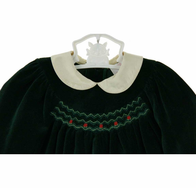 Sophie Dess green velvet smocked dress with ivory silk collar,green velvet  smocked baby dress,green velvet Christmas dress for baby girls,baby girl  green velvet smocked dress,green velvet Christmas dress,green velvet  portrait dress,baby girls