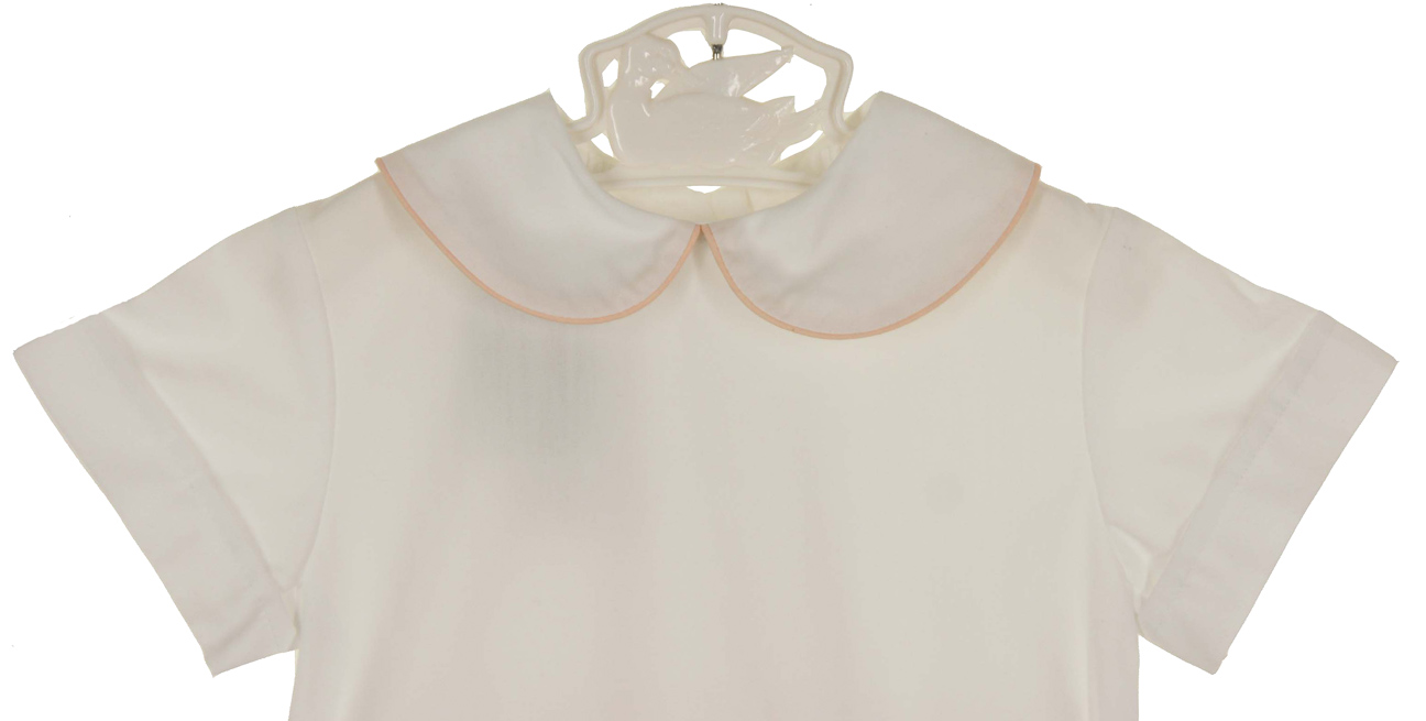 Victorian Heirlooms apricot and white toddler shorts set,peach and