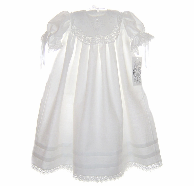 Special Occasion Girls Dresses NEW Victorian Heirlooms Linen Dress with Battenburg  Lace Collar