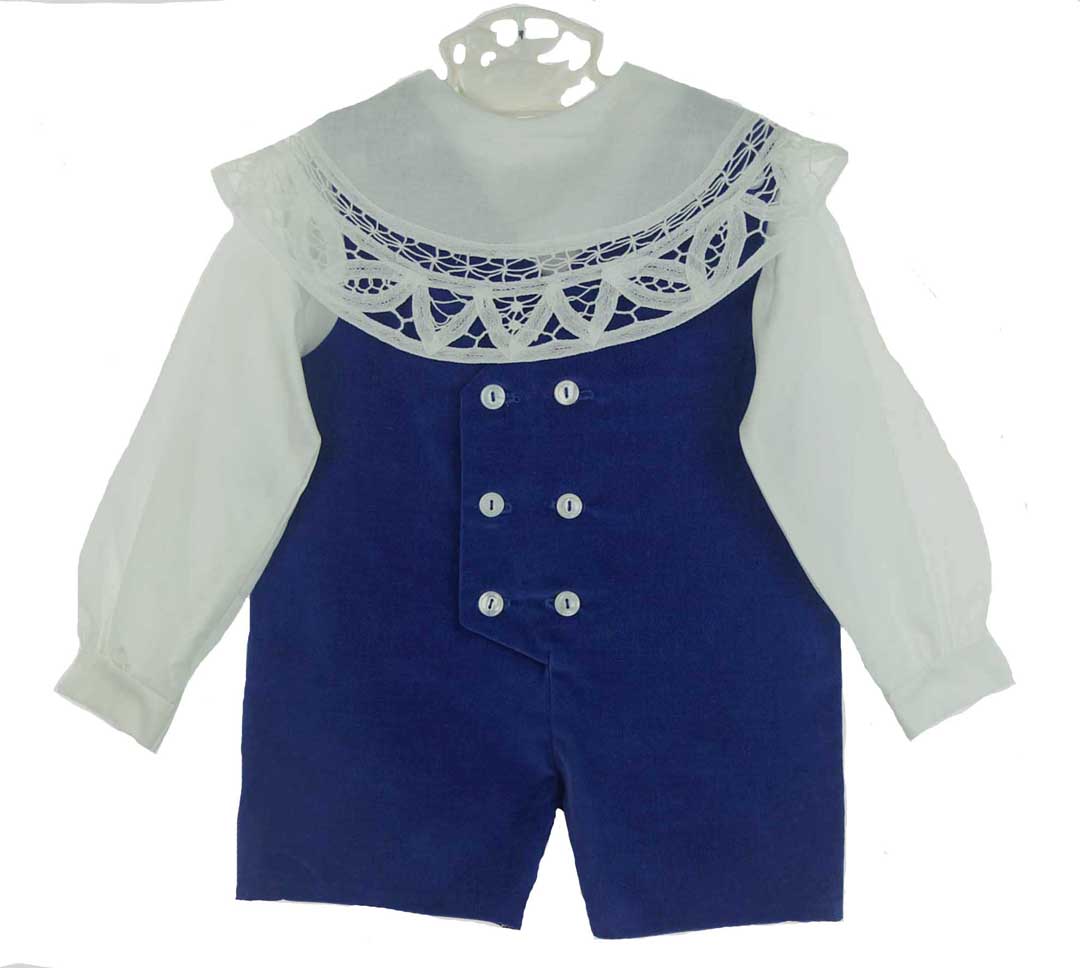 Victorian Heirlooms royal blue velvet romper,royal blue velvet