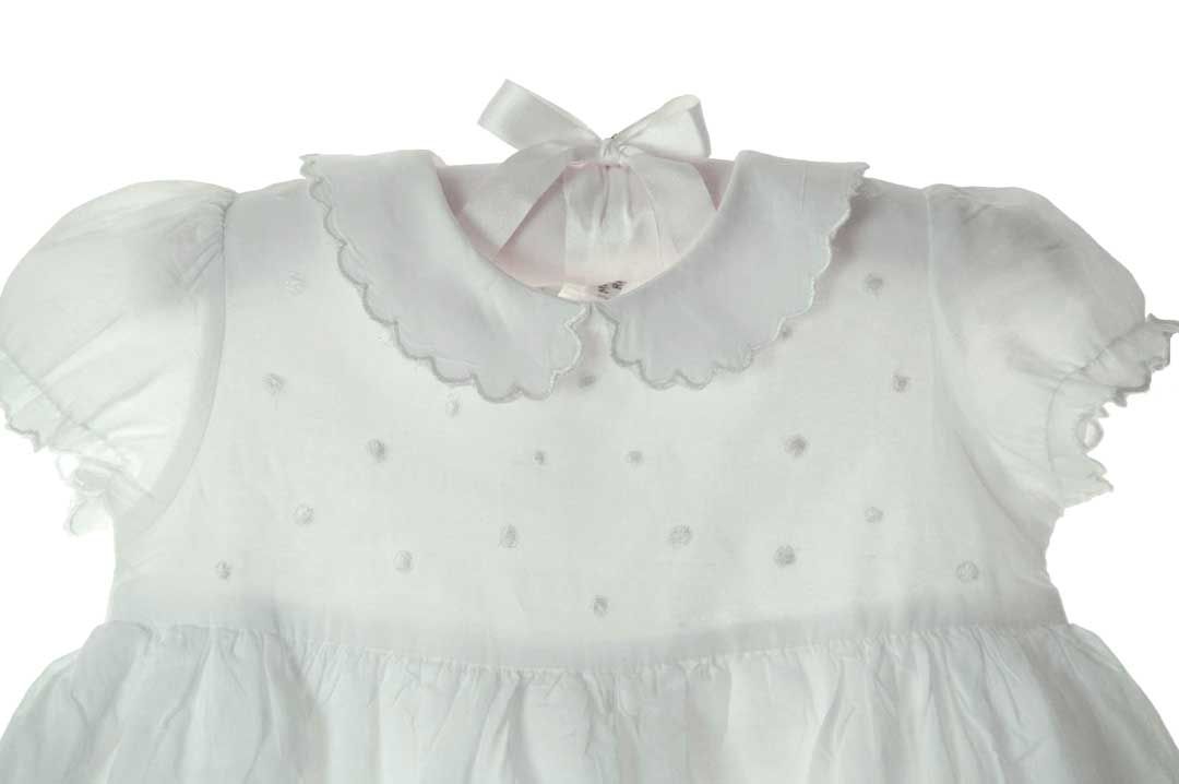 dotted swiss christening gown,baby christening gown,cotton christening