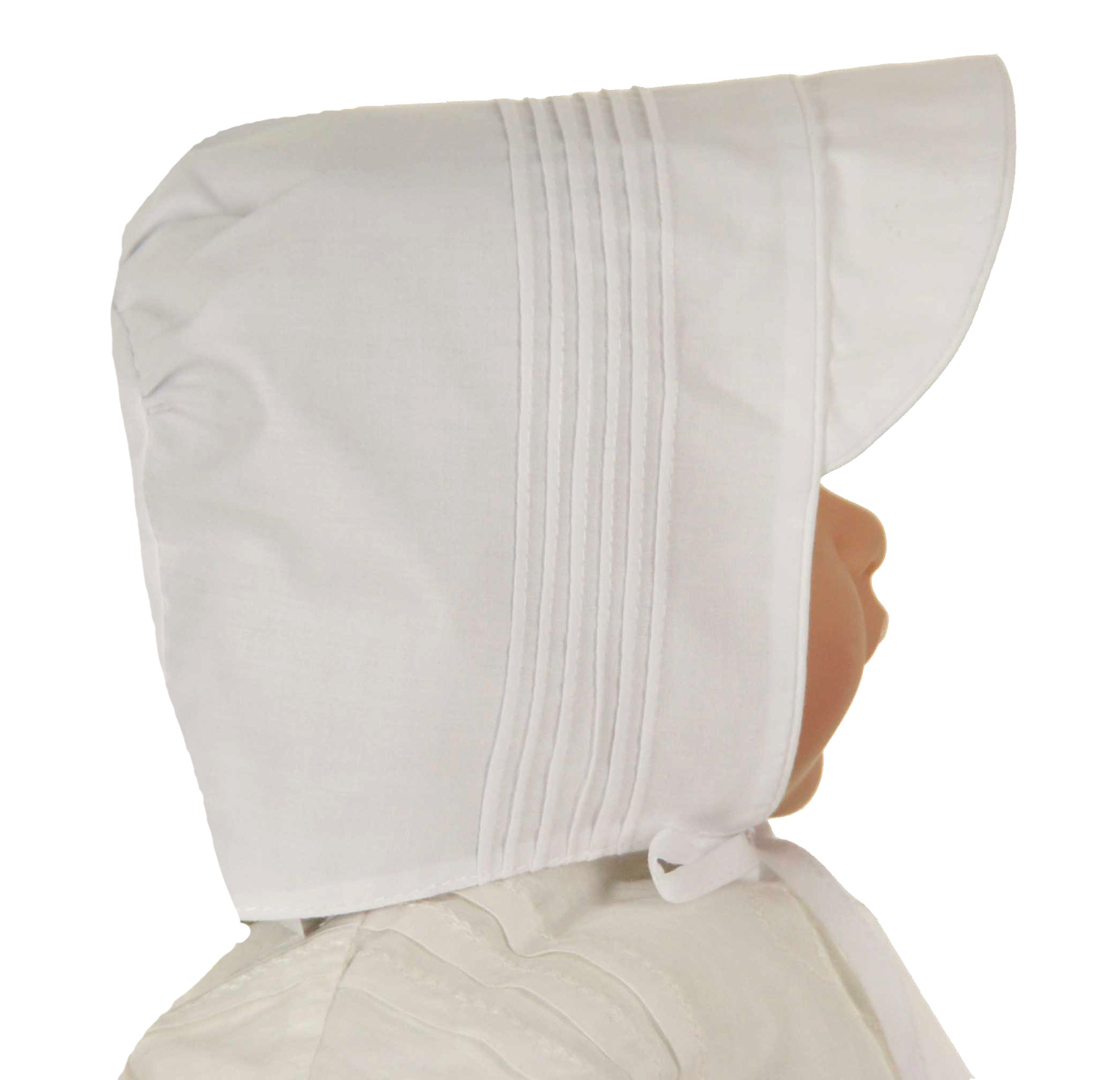 Feltman Brothers white baby hat,baby hat,heirloom baby hat,christening