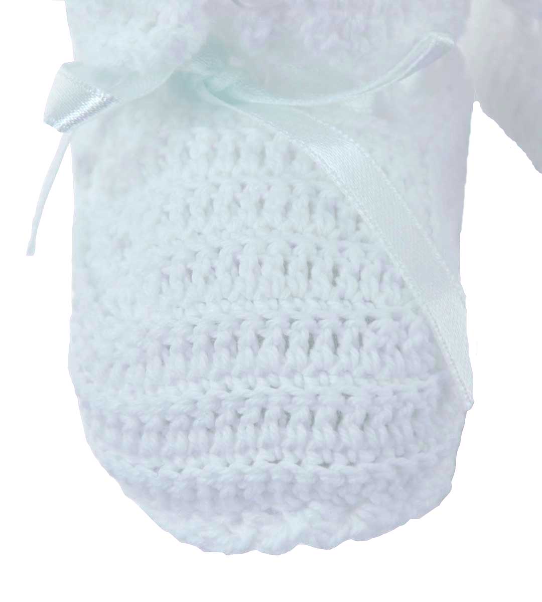 white crocheted baby booties,gender neutral baby booties,baby boys
