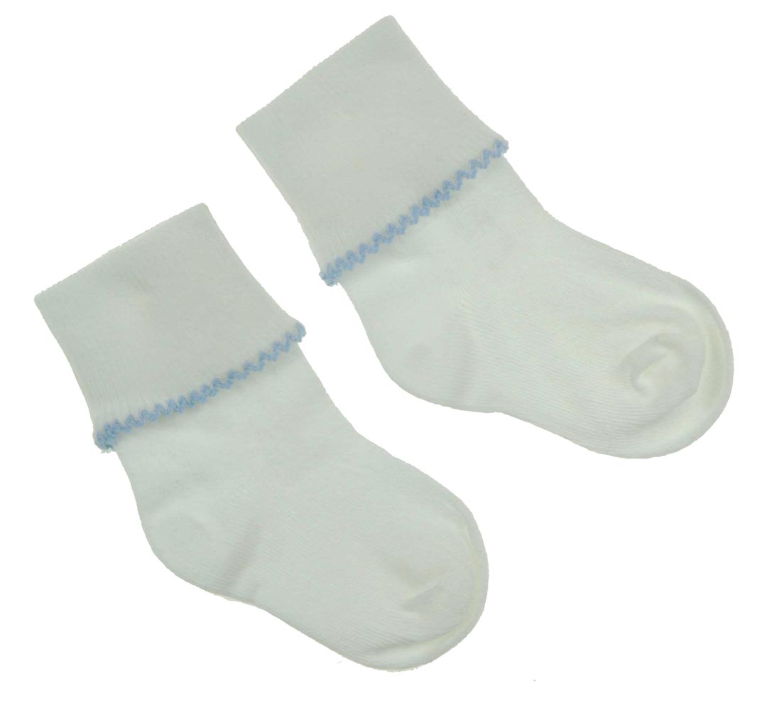 blue and white baby socks,baby girl socks,blue and white knit socks for
