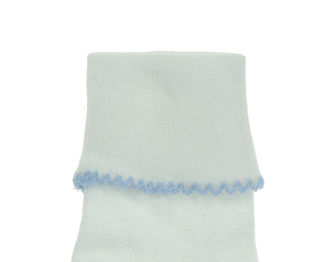 blue and white baby socks,baby girl socks,blue and white knit socks for