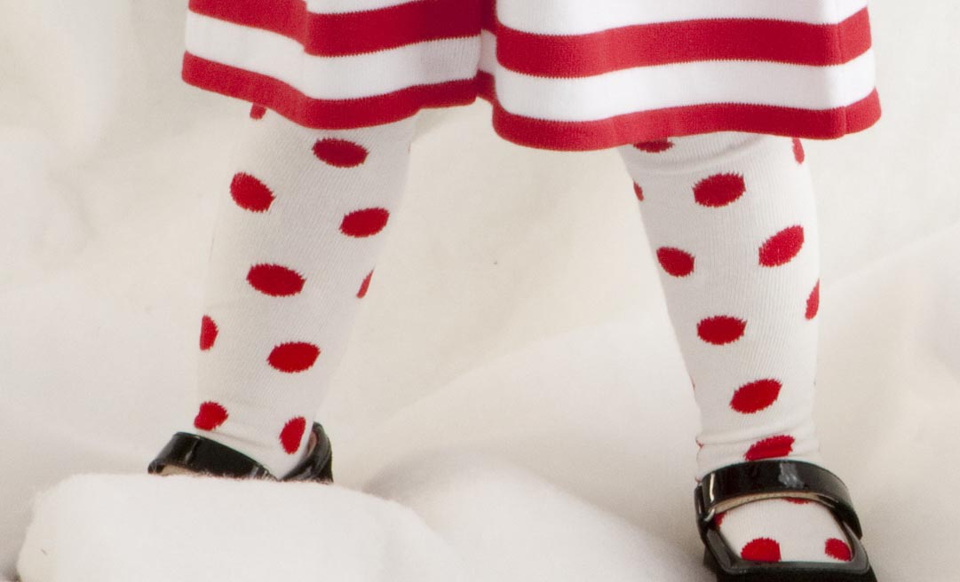 baby girl polka dot tights,toddler girl polka dot tights, little girl polka dot tights,red