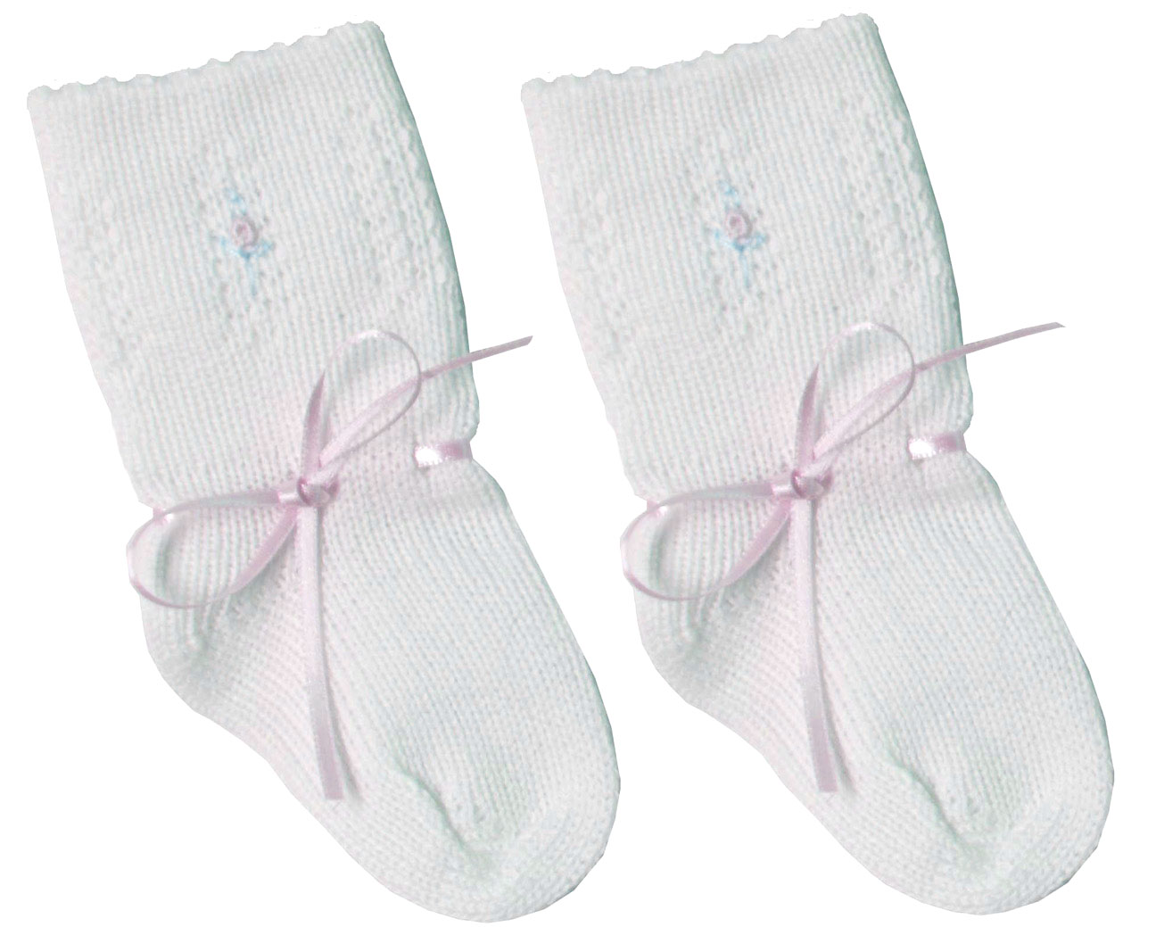 Will'Beth delicate white knit booties,white sock style booties with