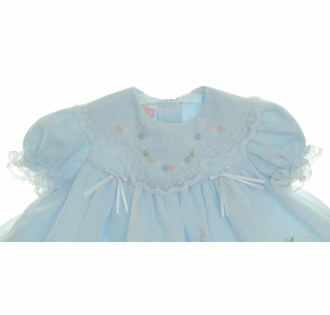 navy blue dress for baby girl Girls Blue Smocked Yoke Dress with Lace Trim – Connie's Kids Children's  Clothing