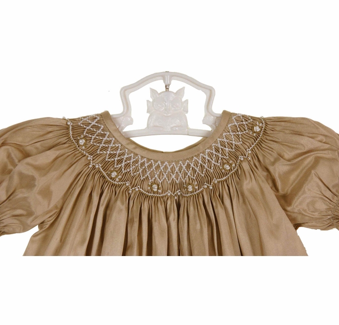 Will'Beth pale gold silk bishop smocked baby dress,Will'Beth beige silk bishop smocked dress,bishop smocked gold silk dress for baby girls,special occasion gold silk smocked baby dress,gold silk smocked Christmas dress,matching brother sister Will'Beth pale gold silk bishop smocked baby dress,Will'Beth beige silk bishop smocked dress,bishop smocked gold silk dress for baby girls,special occasion gold silk smocked baby dress,gold silk smocked Christmas dress,matching brother sister