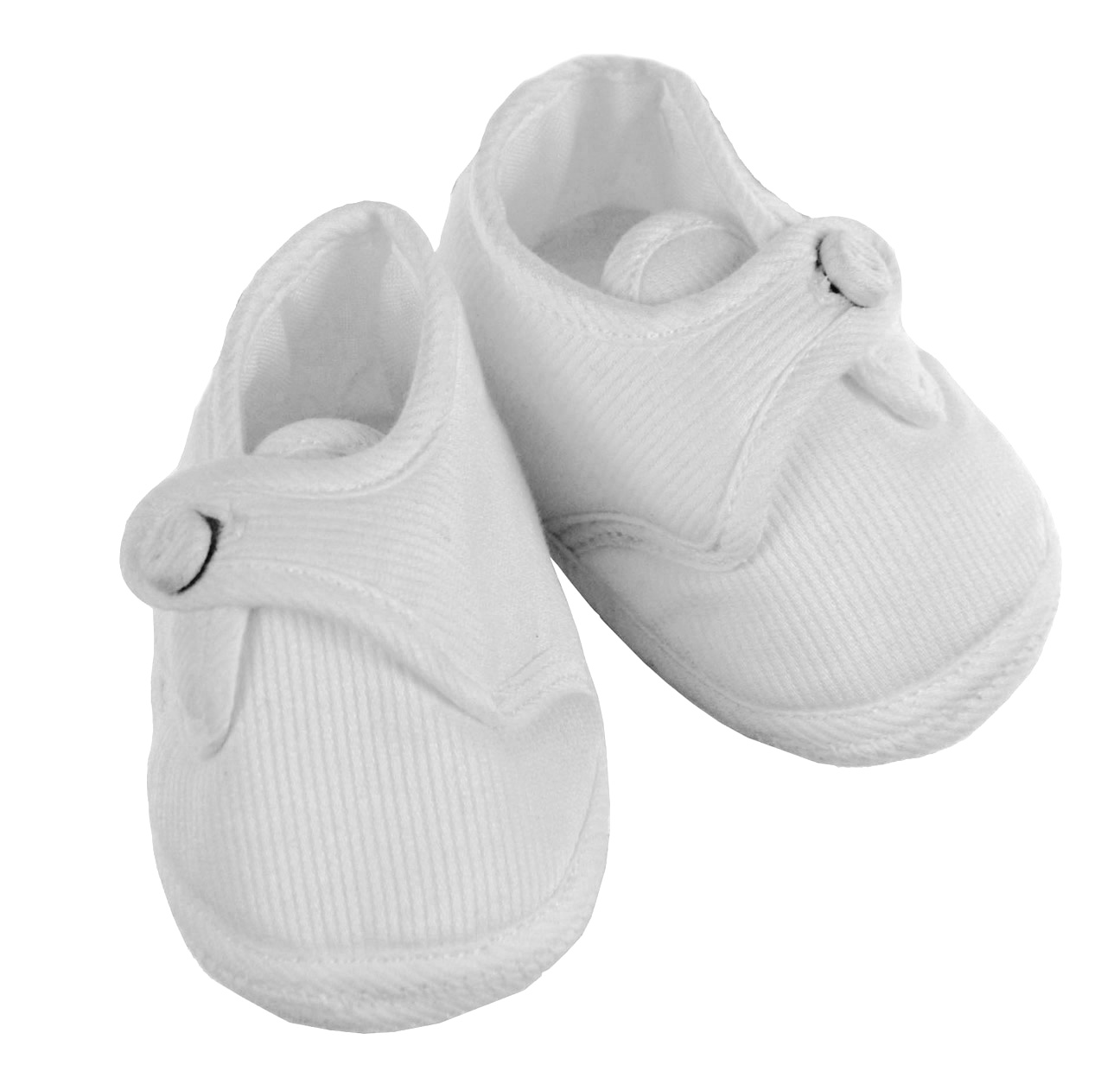 NEW Will'Beth White Cotton Pique Shoes for Baby Boys