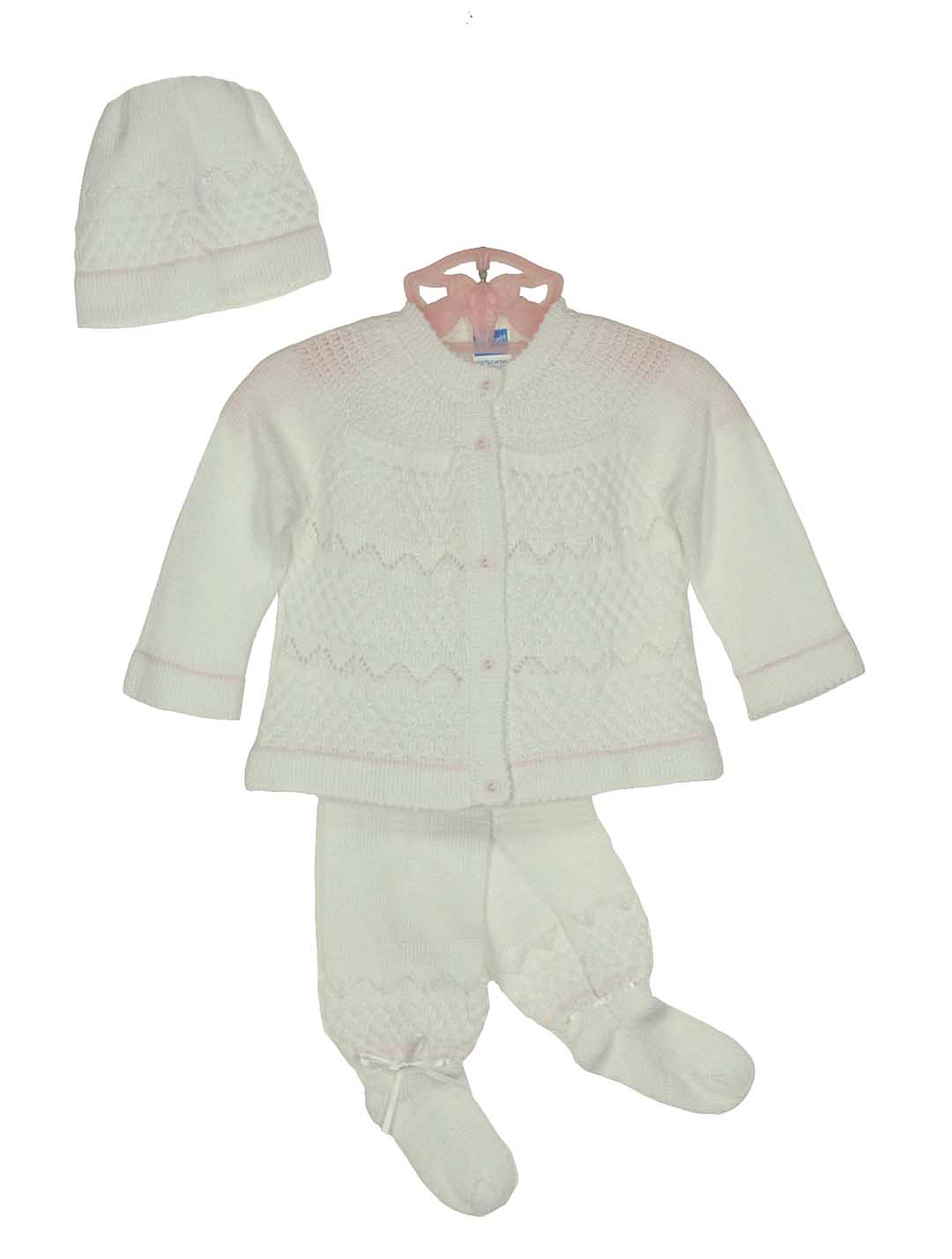 Willbeth sweater set,Will'Beth infant sweater set,Willbeth newborn