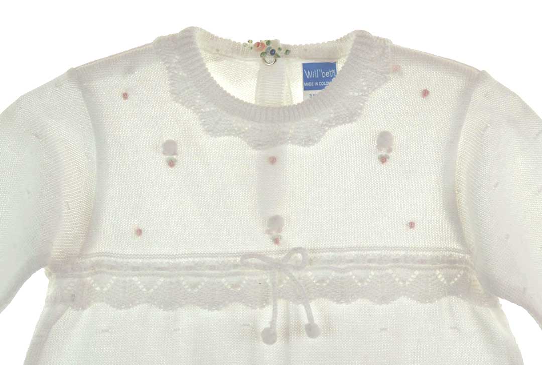 Willbeth knit romper,Will'Bethbaby girl romper,Willbeth baby clothes