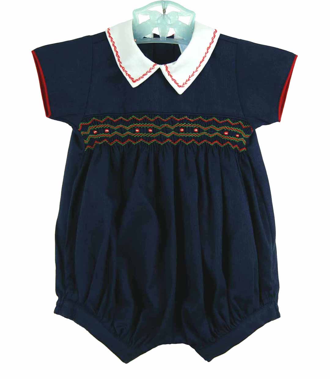 Willbeth,Will'Beth,Willbeth boys smocked Christmas outfit,boys smocked