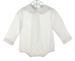 NEW Rosalina Boys White Long Sleeved Shirt with Crotch Snaps