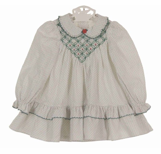 polly flinders holiday dresses Polly Flinders holiday print smocked dress with red embroidered flowers,Polly  Flinders holiday print Christmas dress,Polly Flinders smocked holiday dress,Polly  Flinders holiday print baby dress,Polly Flinders holiday print smocked baby  dresses,Polly