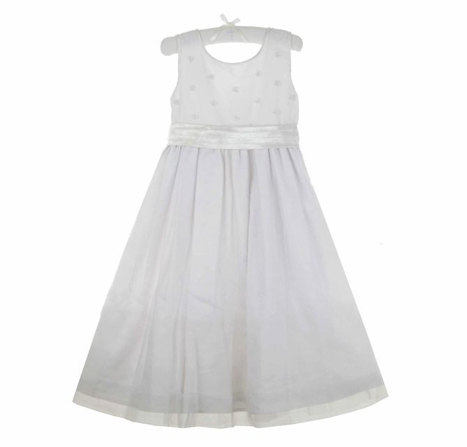 open lace back dress Girls Organza Short Sleeve Gown by Rachel Allan RB9196  ABC Fashion