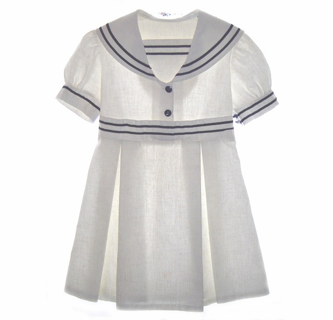 chinese dress ladies LINEN SAILOR DRESS