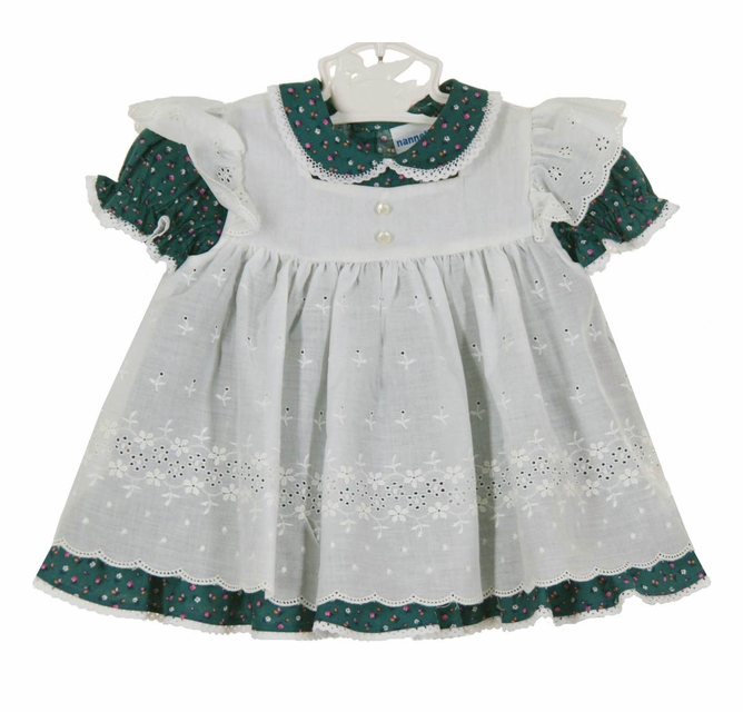 vintage Nannette green flowered pinafore dress,vintage green pinafore dress  for baby girls,baby girls green pinafore dress,Christmas pinafore dress for  baby girls,baby girls Christmas pinafore dress,Little House on the Prairie  dress