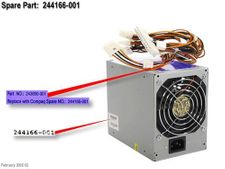 HP 244166-001 Power Supply 250W