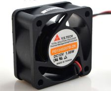 Y.s Tech DC 12V 1.56w, 40X40X20MM FD1240207B-2N 2WIRE 2PIN