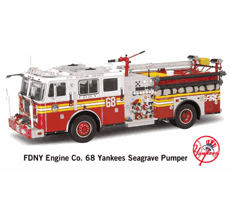 Code 3 1/32 Diamond FDNY Engine Co. 68 Yankees™ Seagrave Pumper
