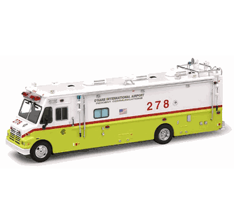 コード3 1/64 CHICAGO，IL / ミニカー Code 3 Collectibles Chicago Fire Department 1⁄64 Scale Ambulance