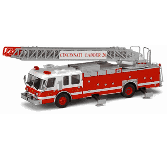 Code 3 Cincinnati, OH E-One Rear Mount Ladder 20 (12961)