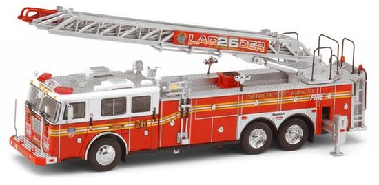 Code 3 FDNY Seagrave Rear Mount Ladder L26 Anniversary Special (12855)
