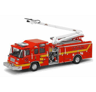 Code 3 Las Vegas Fire and Rescue Pierce Quantum w/Snozzle (12757)
